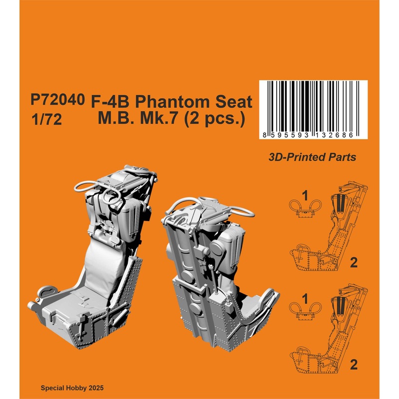 1/72 F-4B Phantom Seat - M.B. Mk.7 (2 pcs.)