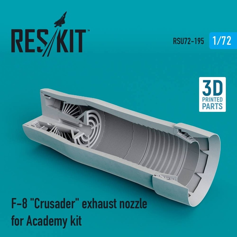 1/72 F-8 Crusader exhaust nozzle for Academy kit