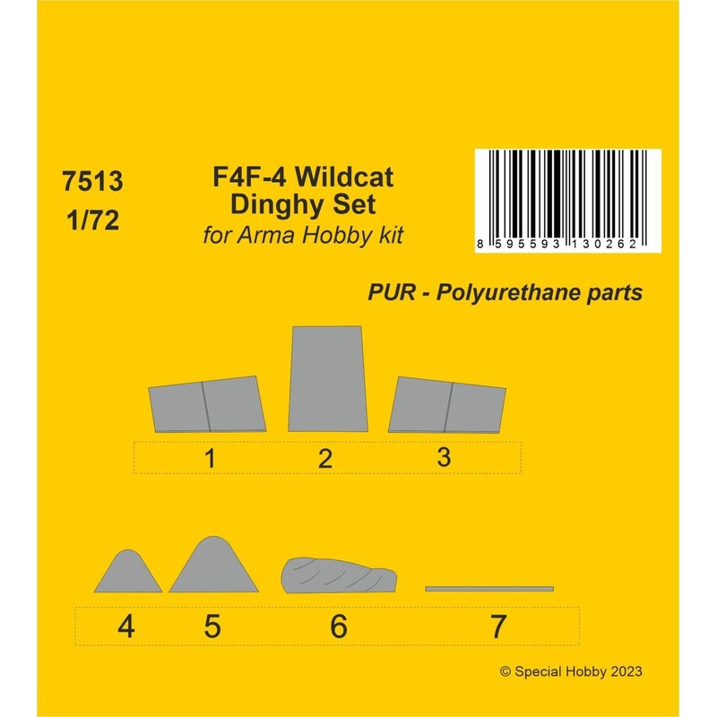 1/72 F4F-4 Wildcat Dinghy / for Arma Hobby kit