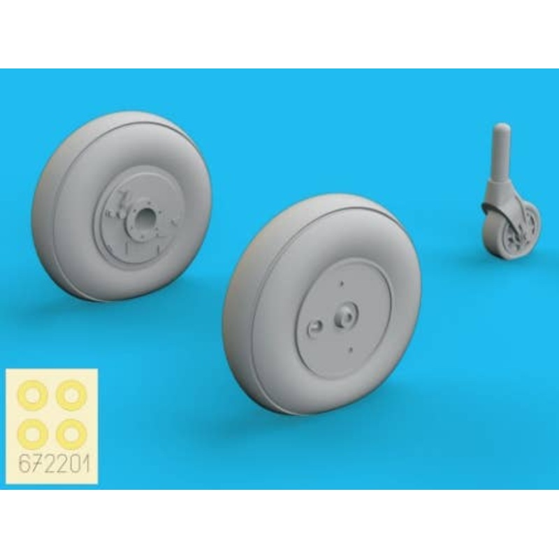 1/72 Ki-61-Id Wheels (for Tamiya)