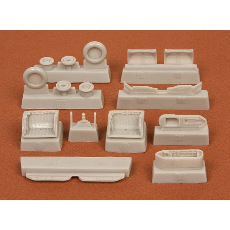 1/72 MiG-21 BIS wheel bays&wheels (for Zbezda)