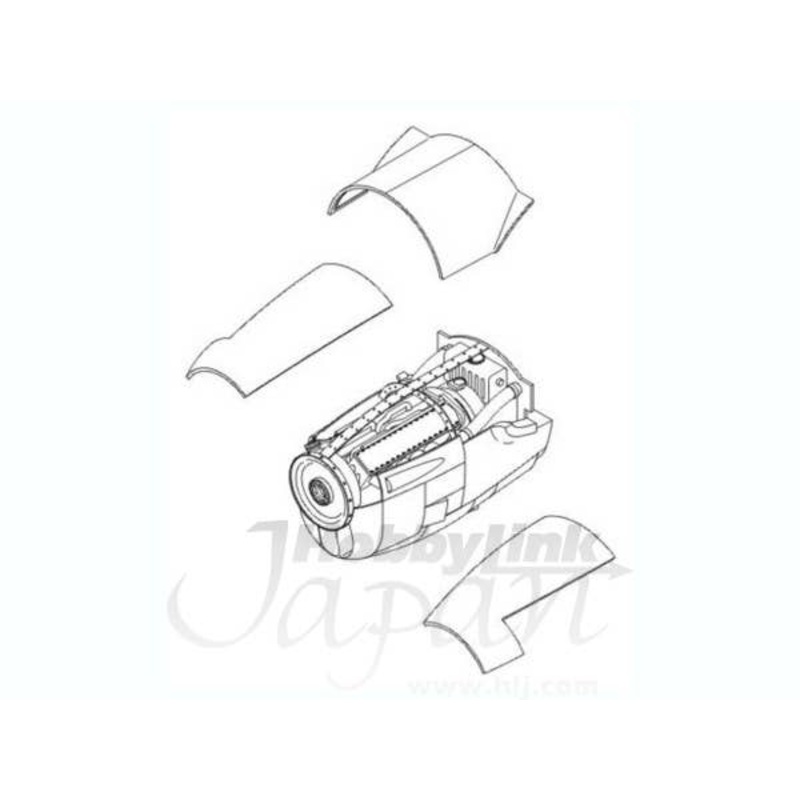 1/72 P-38J Lightning engine for Academy