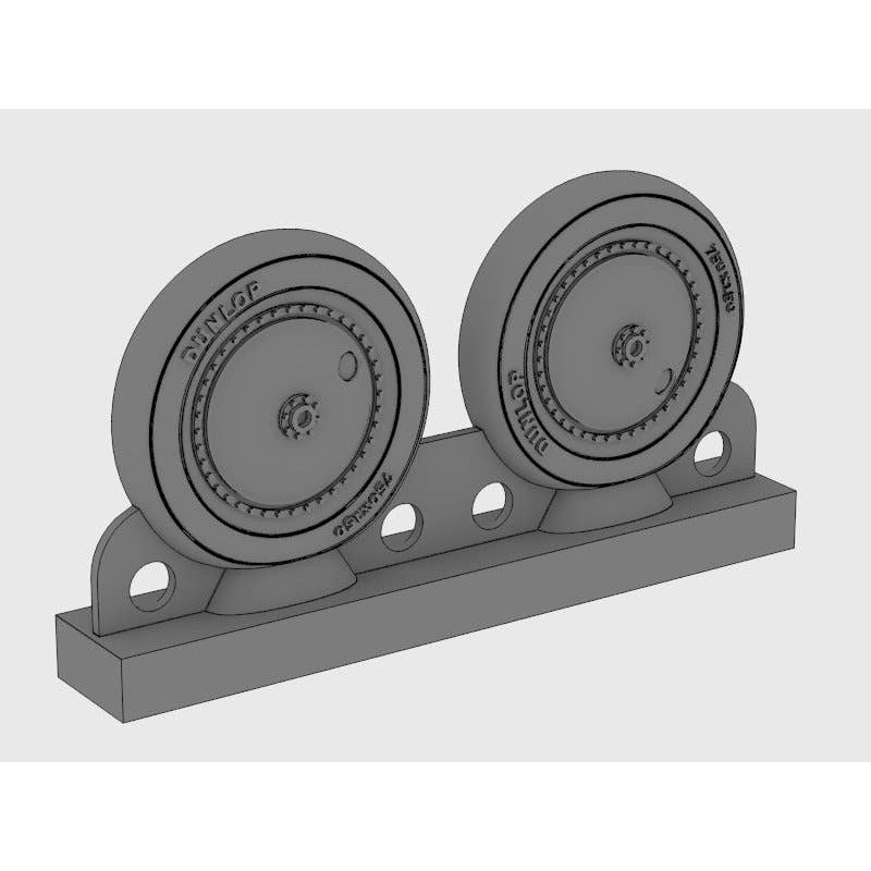 1/72 PZL P.7a Resin Wheels Dunlop (for Arma Hobby)