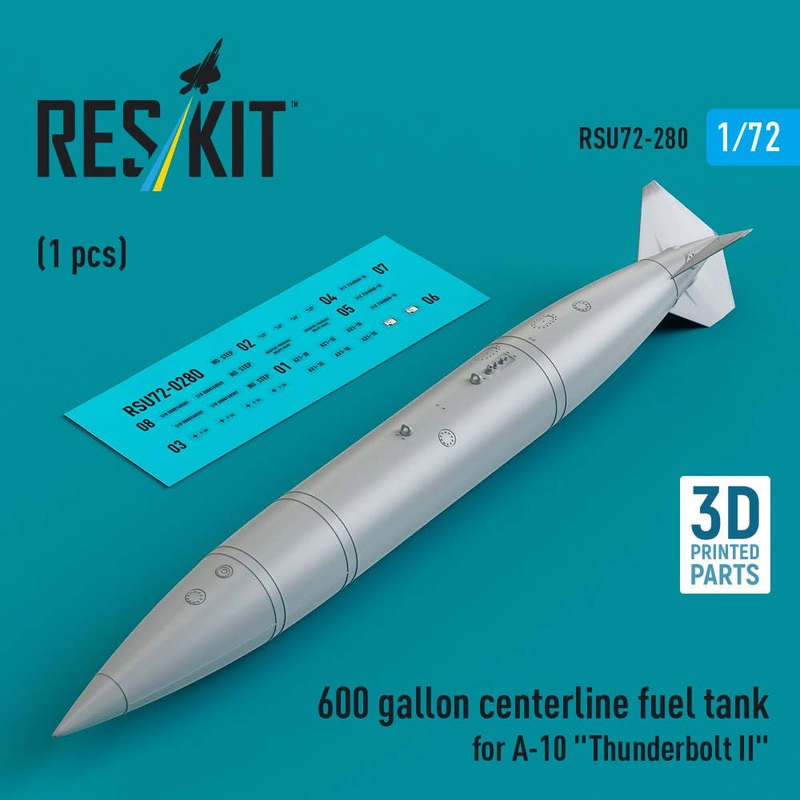 1/72 600 gallon centerline fuel tank for A-10 Thunderbolt II (1 pcs)
