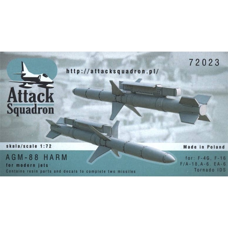 1/72 AGM-88 HARM Induction Missile (2pcs)