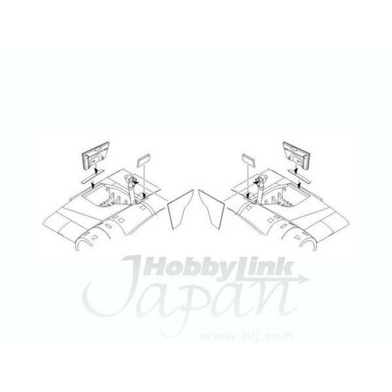 1/72 Camberra PR.Mk.9 Undercarriage Bays (for Airfix)