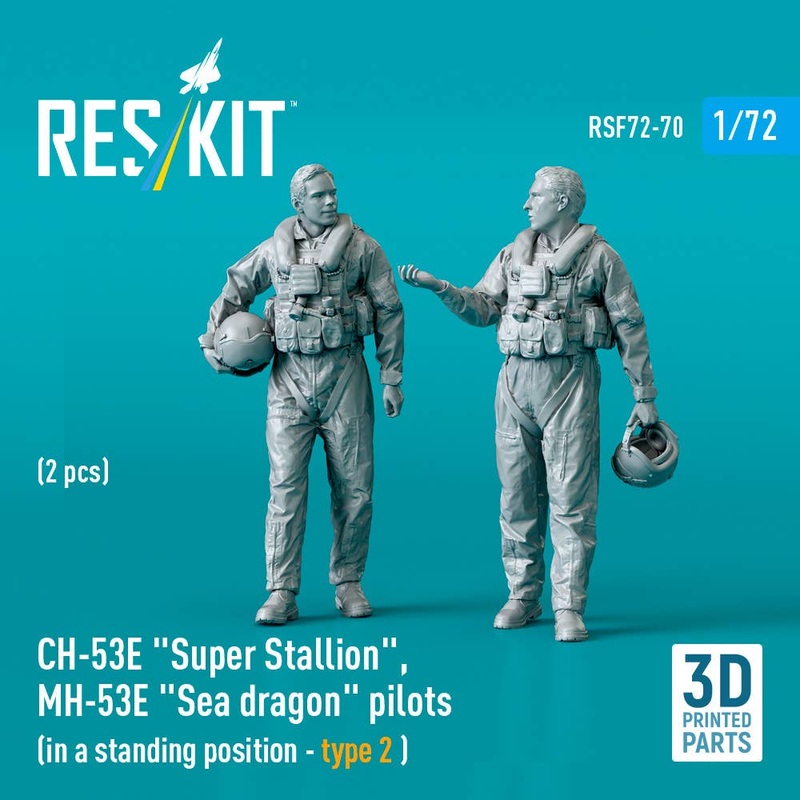 1/72 CH-53E Super Stallion , MH-53E Sea dragon pilots (in a standing position - type 2)