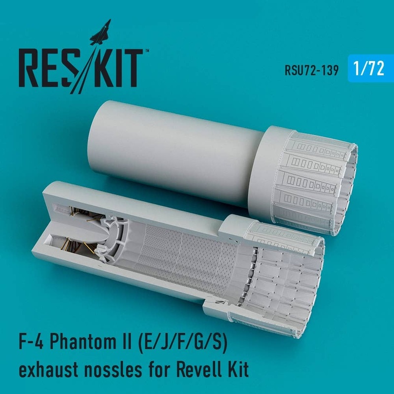 1/72 F-4 Phantom II (E/J/F/G/S) exhaust nozzles for Revell Kit
