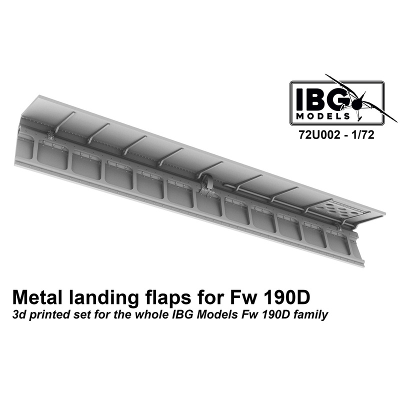 1/72 Fw190D Flap Deployment State 3D Print for IBG (72U002)