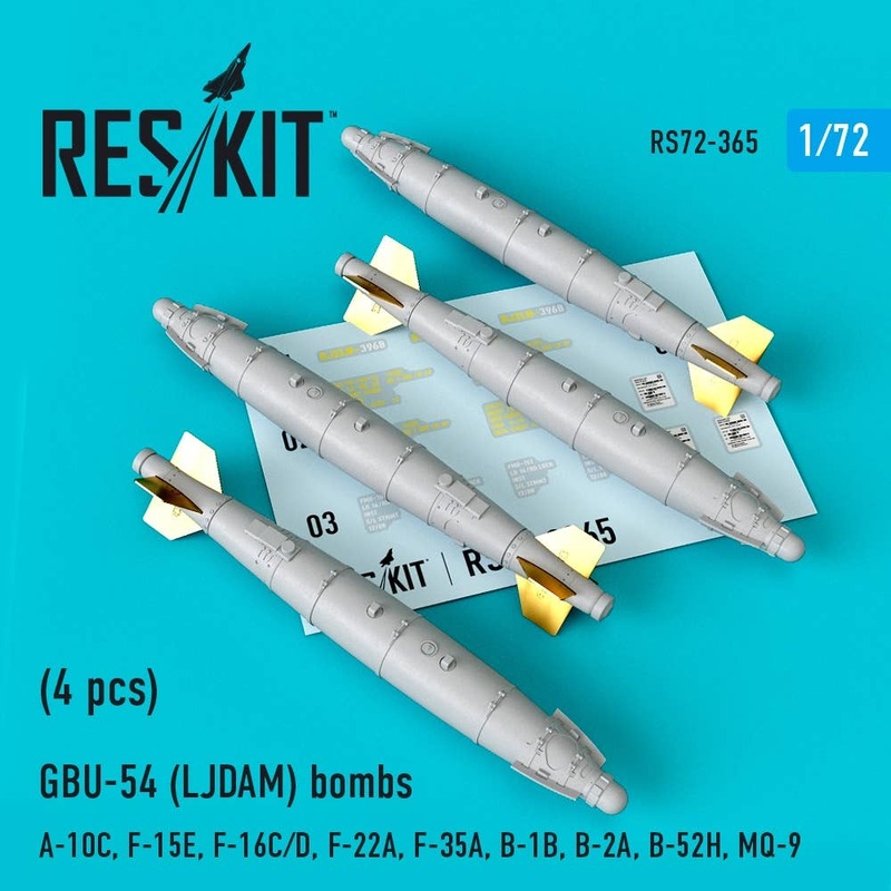 1/72 GBU-54 (LJDAM) bombs (4 pcs) (A-10C, F-15E, F-16C/D, F-22A, F-35A, B-1B, B-2A, B-52H, MQ-9)