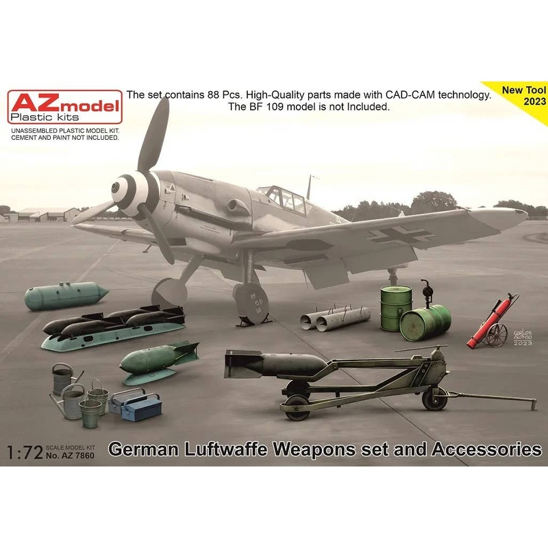 1/72 German Luftwaffe Weapon Set and Acessories