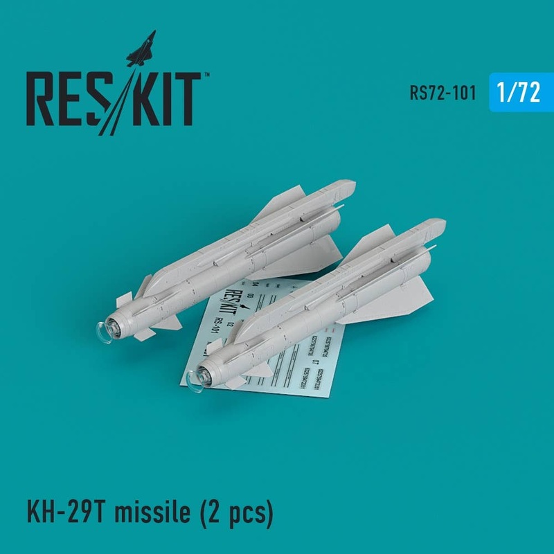 1/72 Kh-29T (AS-14B Kedge) Missile (2pcs) Su-17, Su-25,Su-24, Su-34, Su-30, Su-39, Mig-27, Yak-130, Mirage F.1
