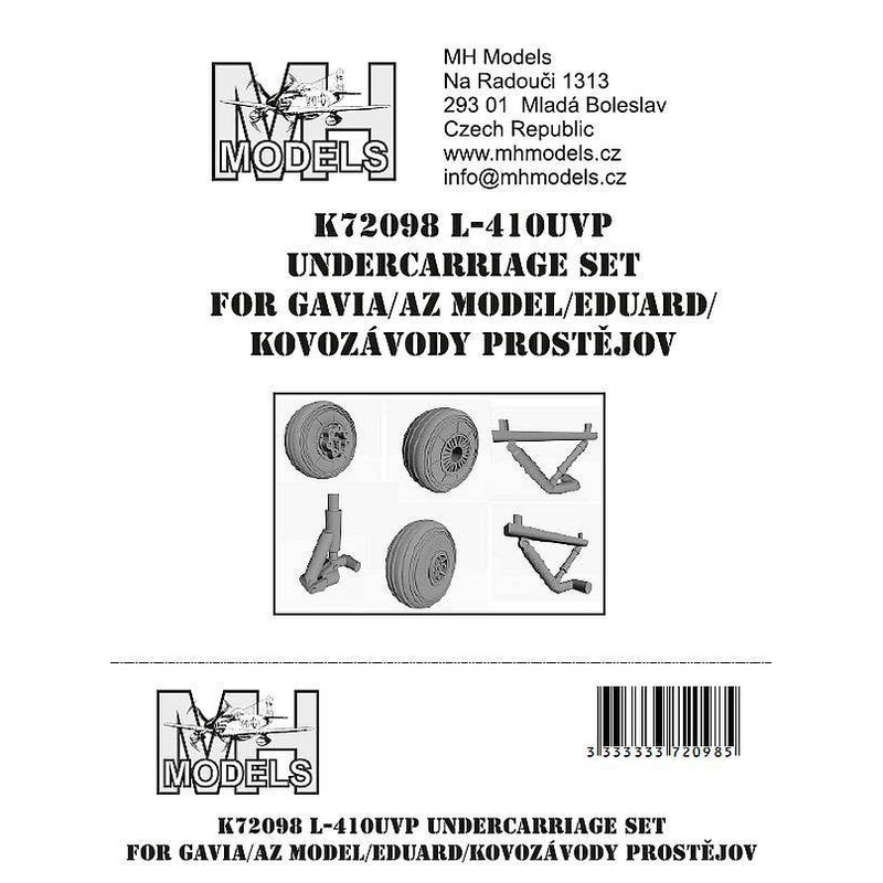 1/72 L-410UVP u/c set, for Gavia/AZ Model/Eduard/Kovozavody Prostejov
