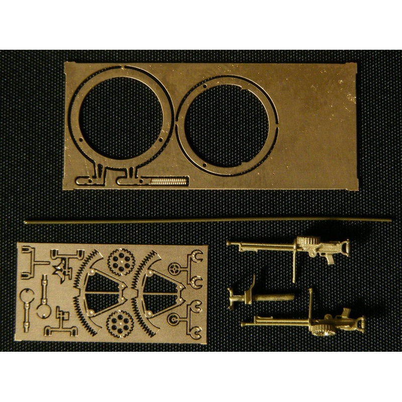 1/72 Lewis Mk III machine-gun on Scarff ring mount