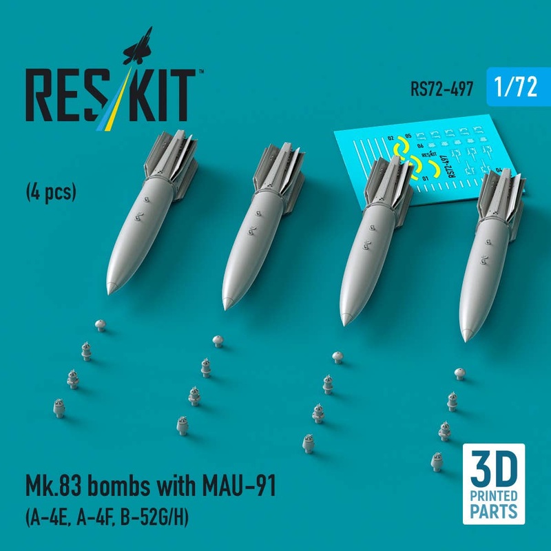 1/72 Mk.83 bombs with MAU-91 (4 pcs)