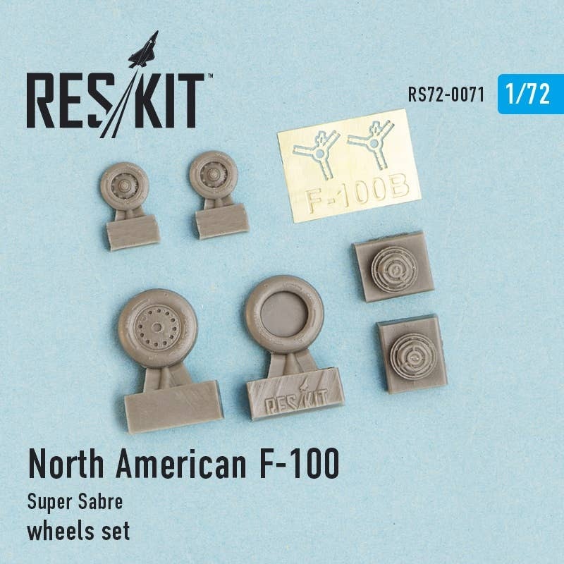 1/72 North American F-100 Super Sabre Wheels Set