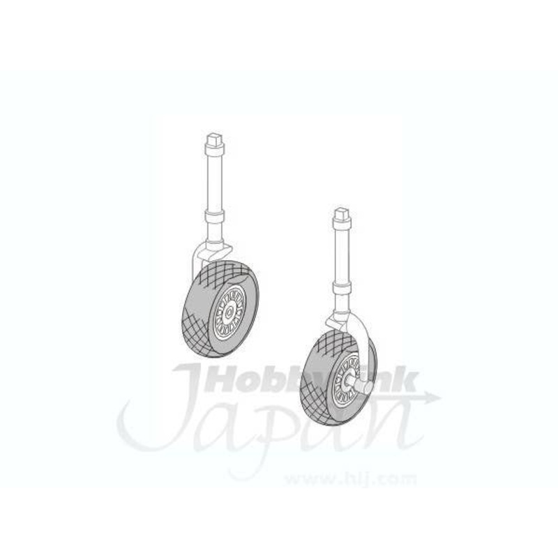 1/72 P-51D Mustang Wheels for Tam/Has