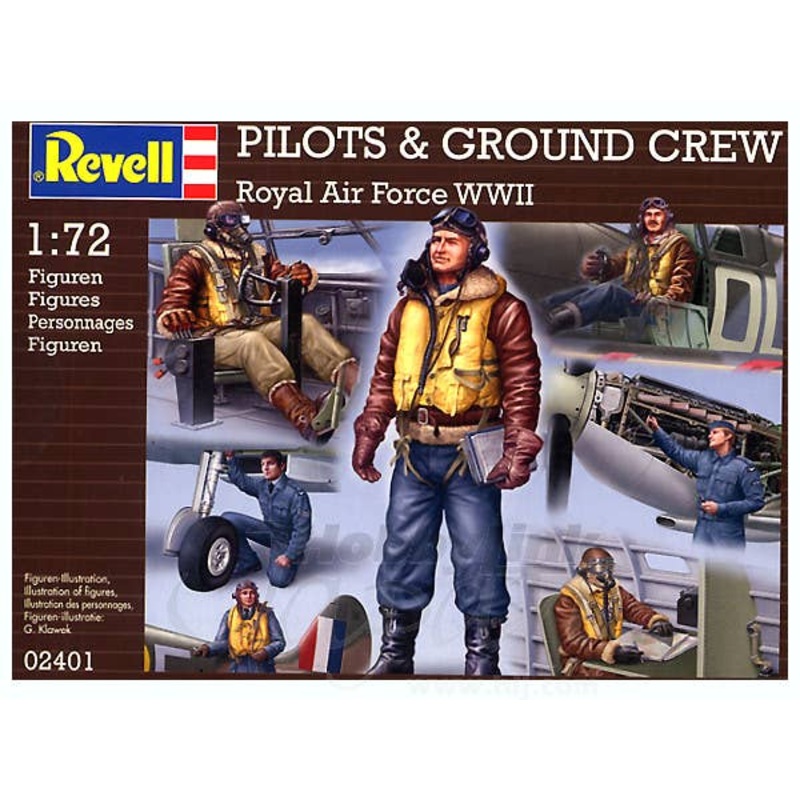 1/72 Pilots & Ground Crew WWII Royal Air Force