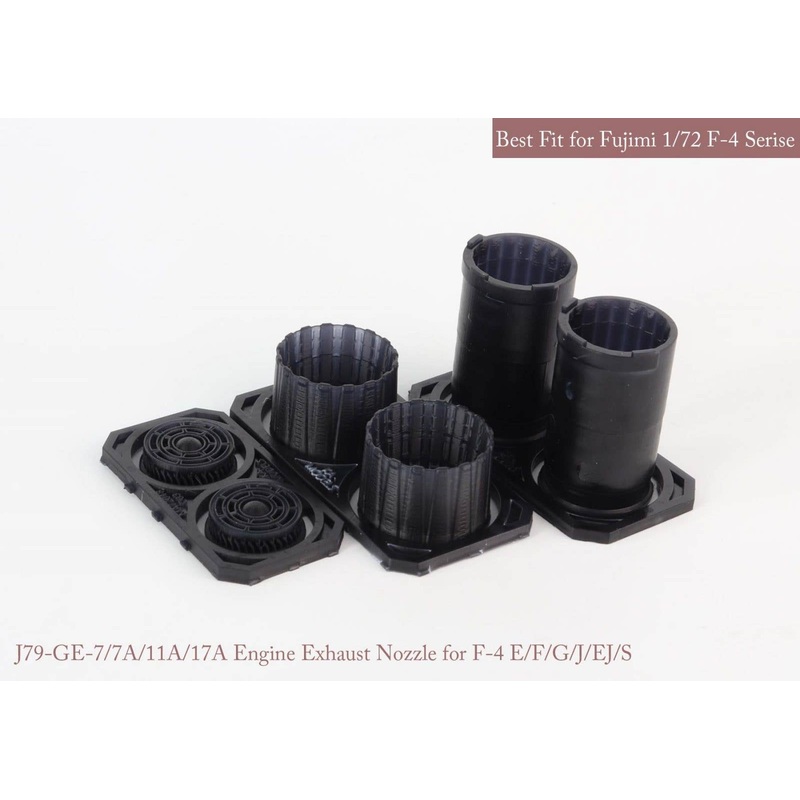 1/72 [SE] F-4 E/F/G/J/EJ/S GE Exhaust Nozzle & After Burner Set (Opened) (for Fujimi)