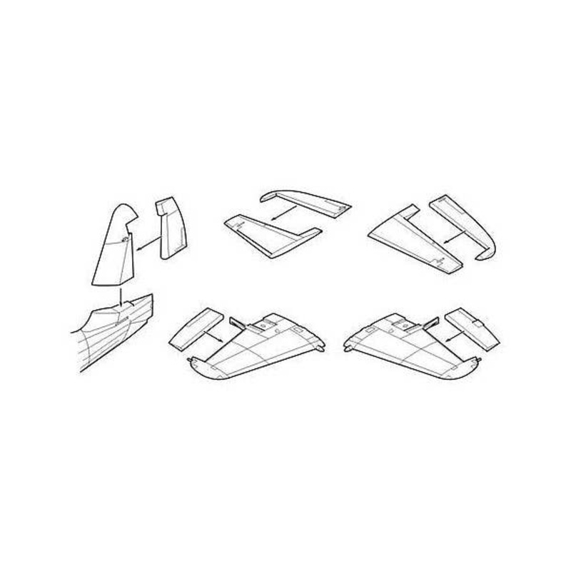 1/72 Westland Wyvern S.4 Control surfaces set