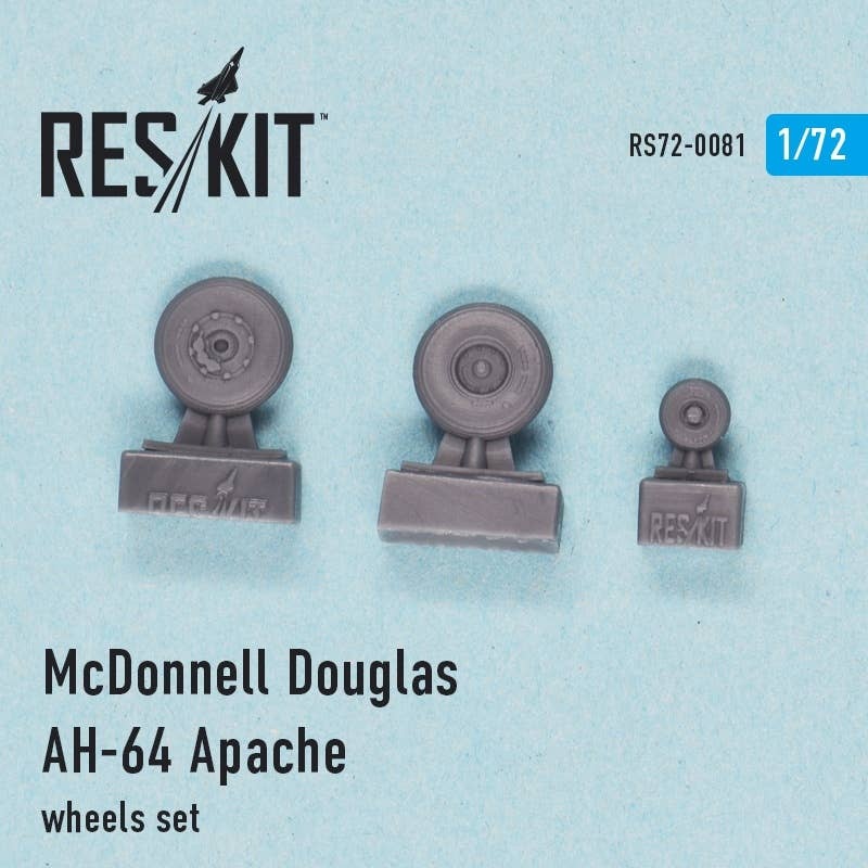 1/72 AH-64 Apache Wheel Set