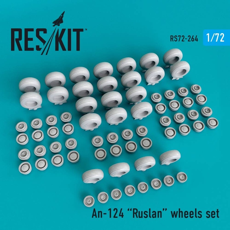 1/72 An-124 Ruslan Wheels Set (for Models Bit)
