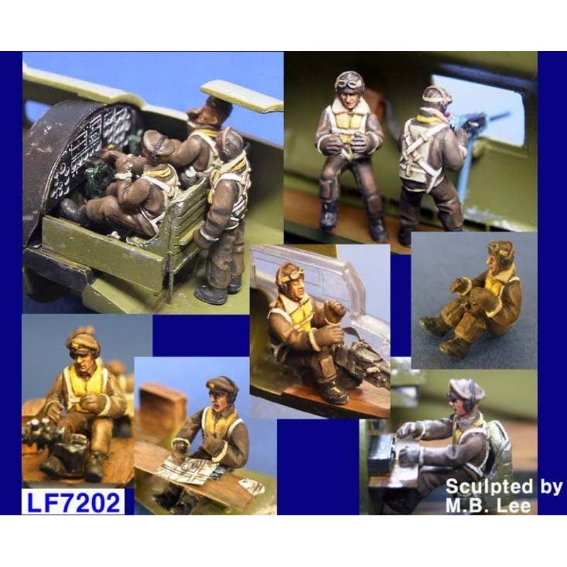 1/72 B-17 Flying Fortress Crew Set 10 Figures