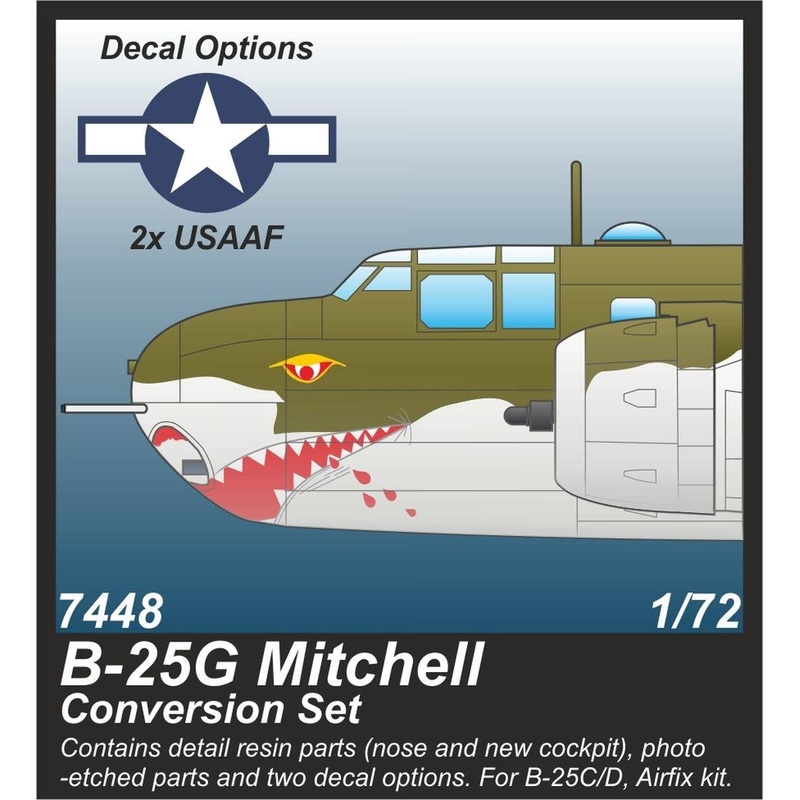 1/72 B-25G Mitchell 75 mm Gun Nose Conversion Set for Airfix