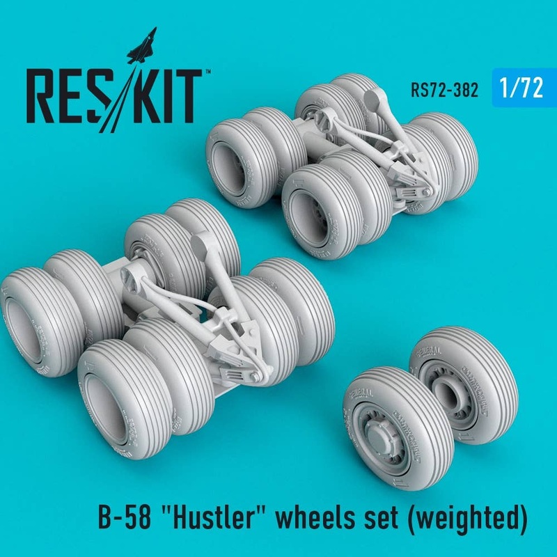 1/72 B-58 Hustler wheels set (weighted)