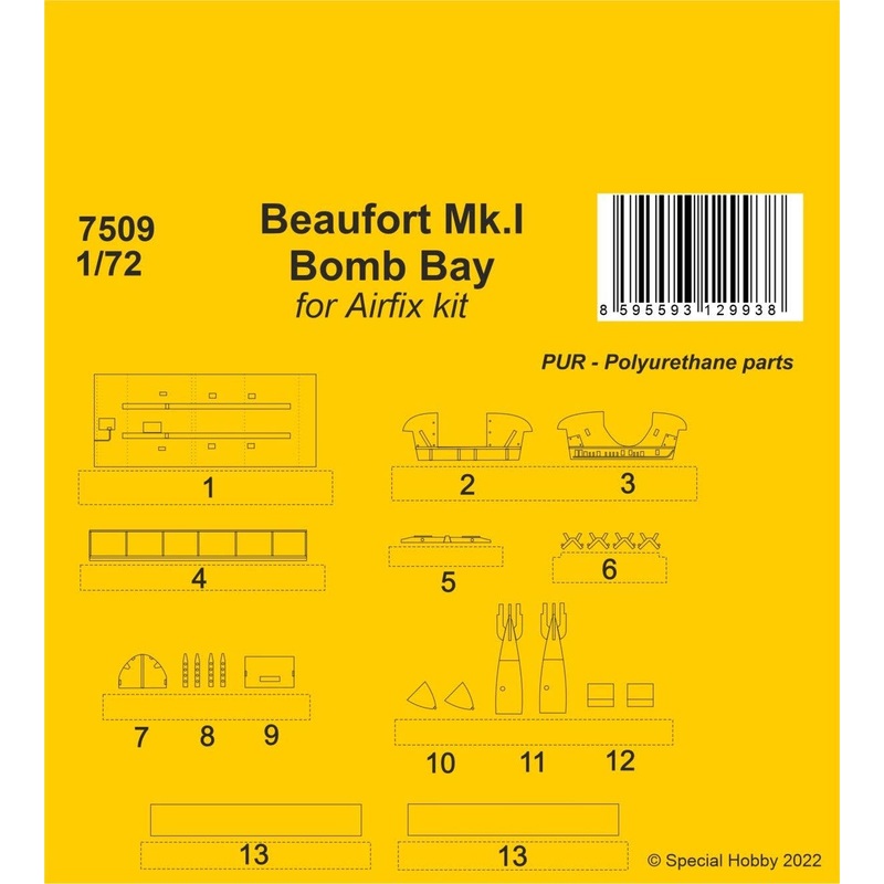 1/72 Beaufort Mk.I Bomb Bay / Airfix kit