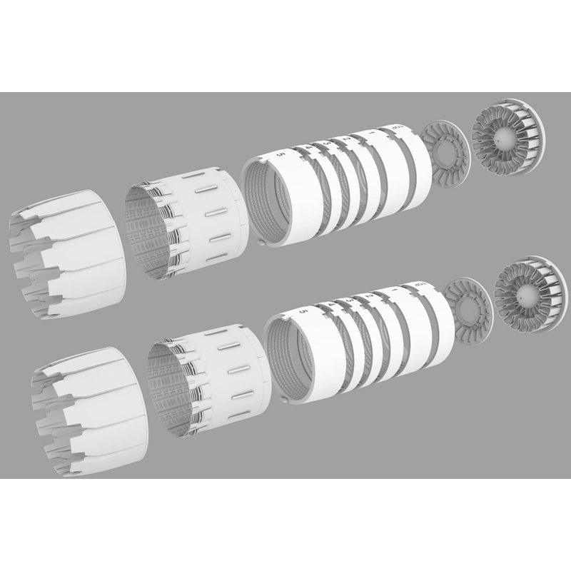 1/72 F-14 GE exhausts - open, for Academy