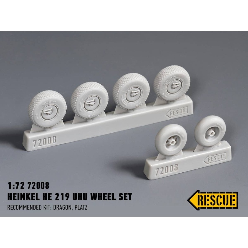 1/72 Heinkel He 219 Uhu wheel set (for Dragon / Platz )