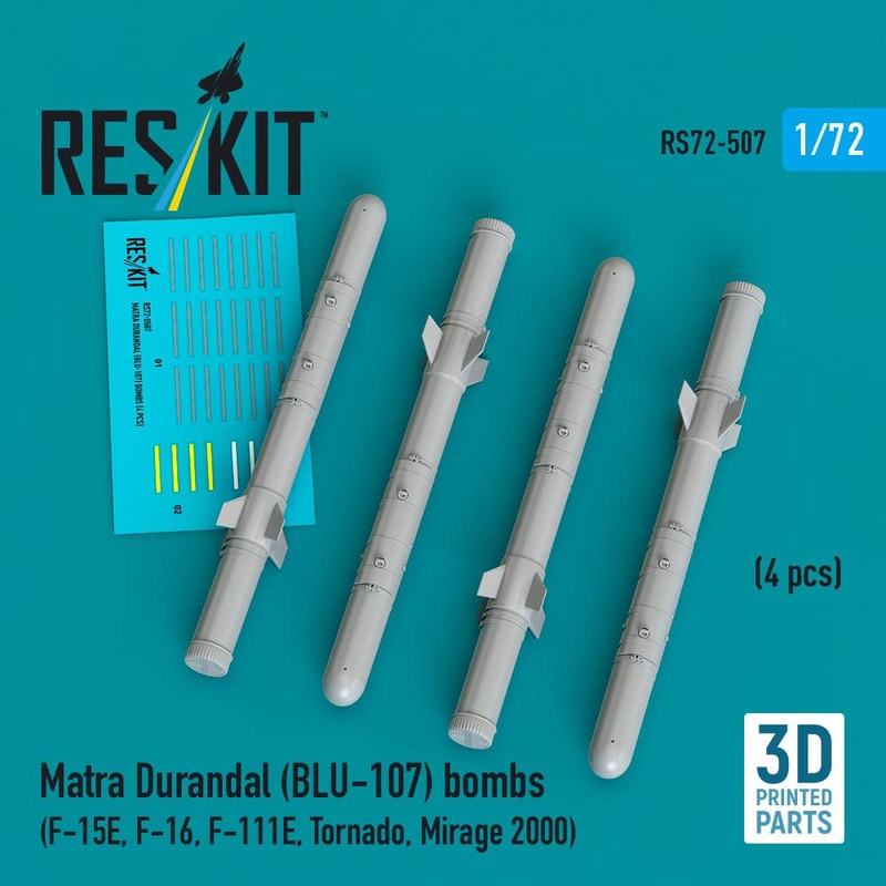 1/72 Matra Durandal (BLU-107) bombs (4 pcs) (3D Printed)