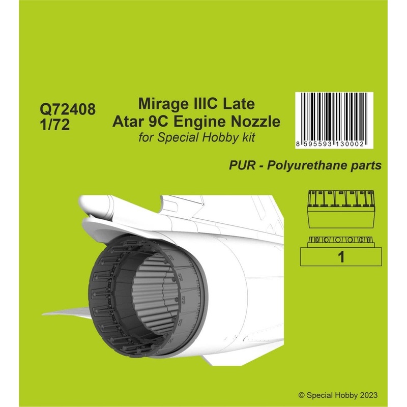 1/72 Mirage IIIC Late - Atar 9C Engine Nozzle