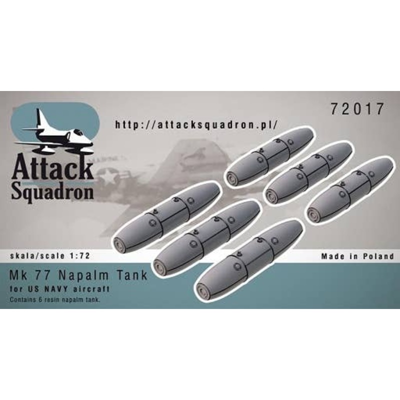 1/72 Mk 77 Napalm Tank 6pcs