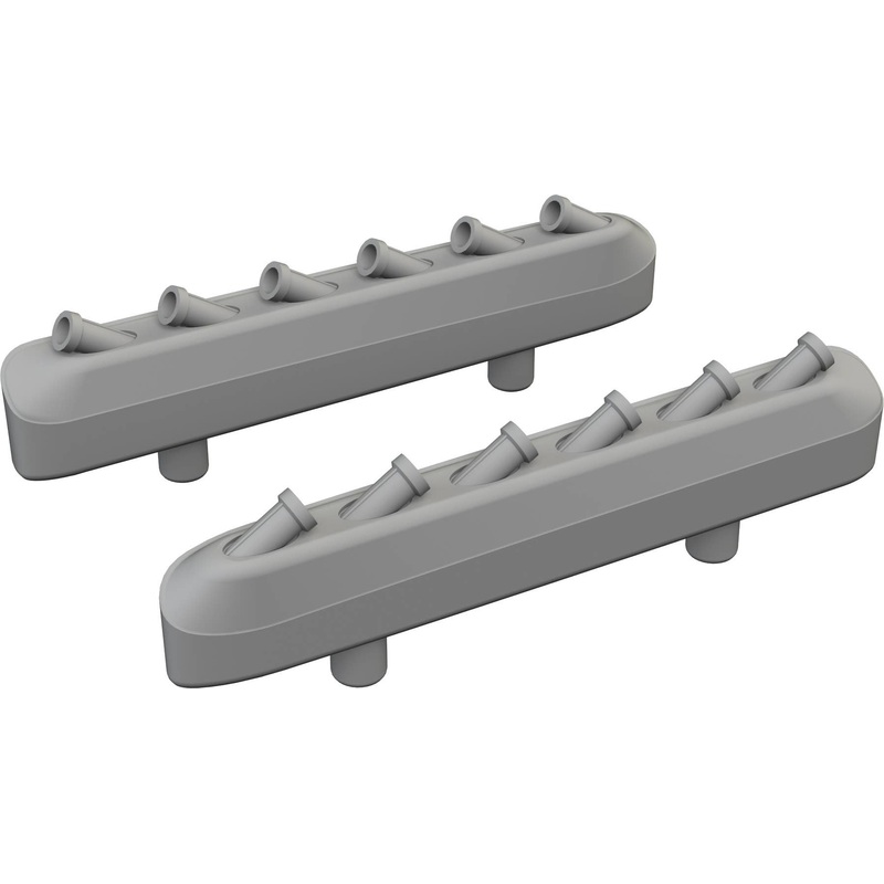1/72 P-51D exhaust stacks w/ fairing PRINT (for Eduard)