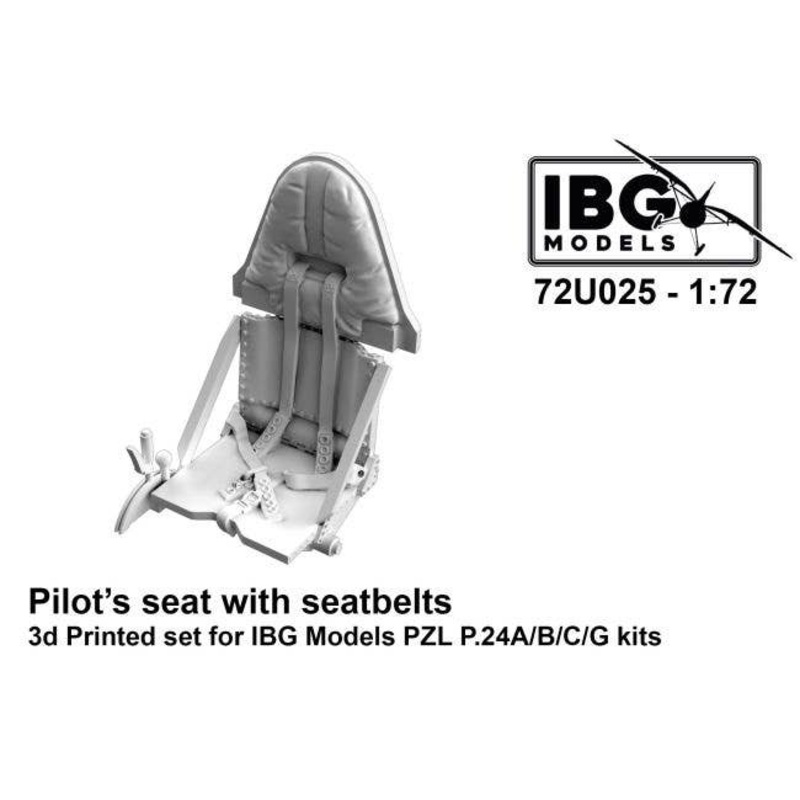 1/72 Pilot seat for PZL P.24A / B / C / G for 3D Printed IBG (72U025)