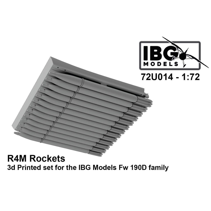1/72 R4M Anti-aircraft Rocket for Fw190D Series 3D Printed for IBG (72U014)