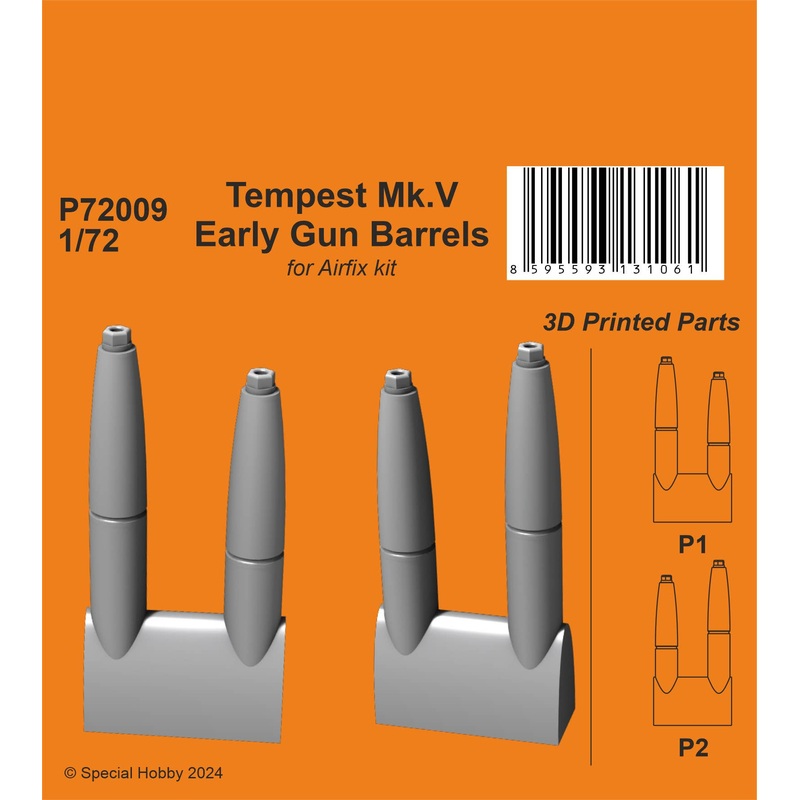1/72 Tempest Mk.V Early Gun Barrels
