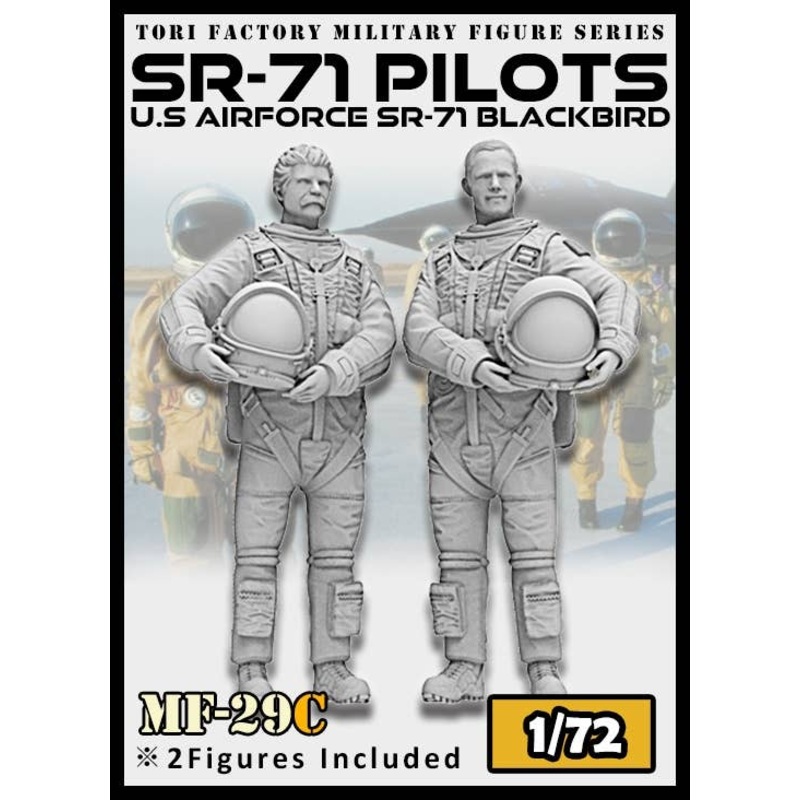 1/72 US Air Force Strategic Reconnaissance Aircraft SR-71 Pilot & RSO Set (2 Body Set)