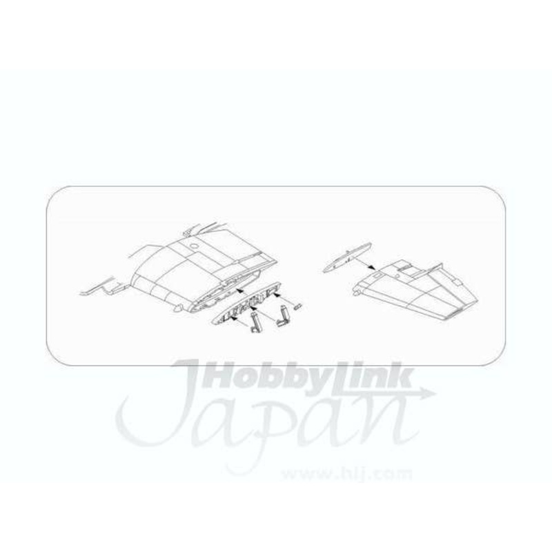 1/72 Westland Wyvern S.4 Wing Fold set Tumpet