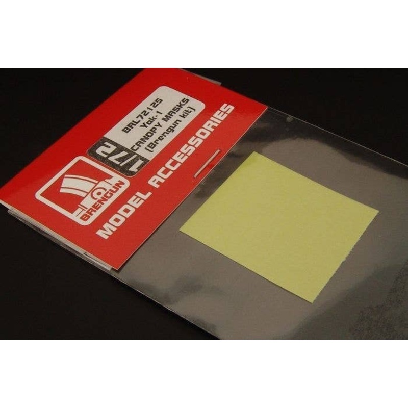 1/72 YAK-1 Canopy Masks (for Brengun)