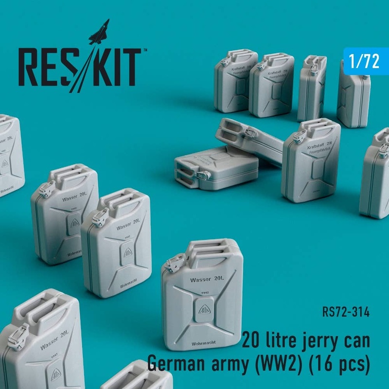 1/72 20 litre jerry can - German army (WWll) (16 pcs)