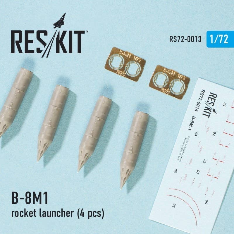 1/72 B-8M1 Rocket Launcher (4pcs) (Mig-23/27/29 Su-17/20/22/24/25/27/33/34 Yak-38)