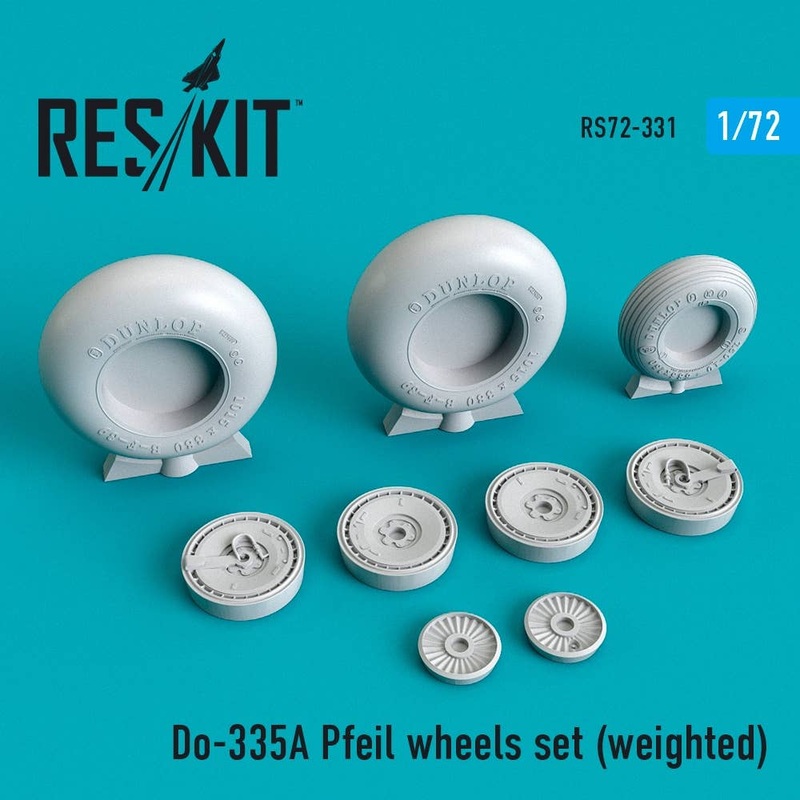 1/72 Do-335 A Pfeil wheels set (weighted)