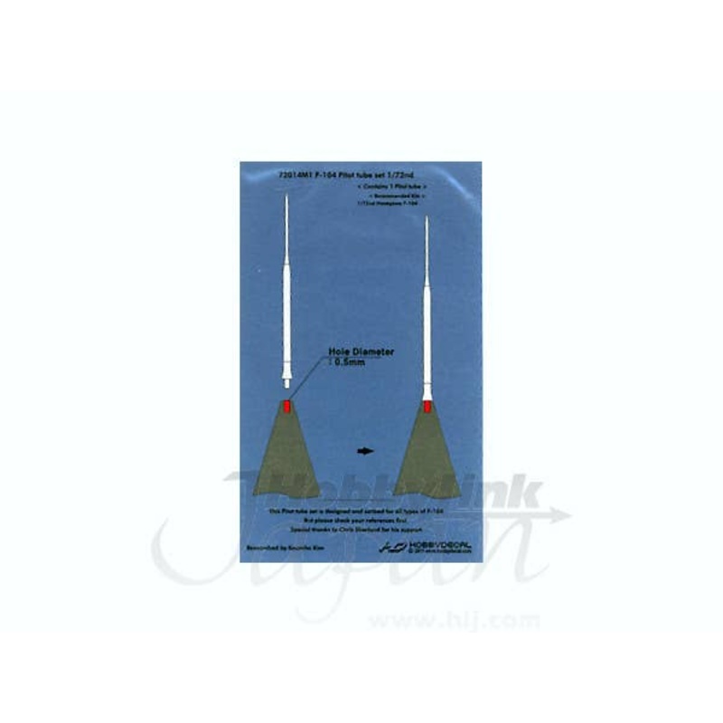 1/72 F-104 Pitot Tube Set