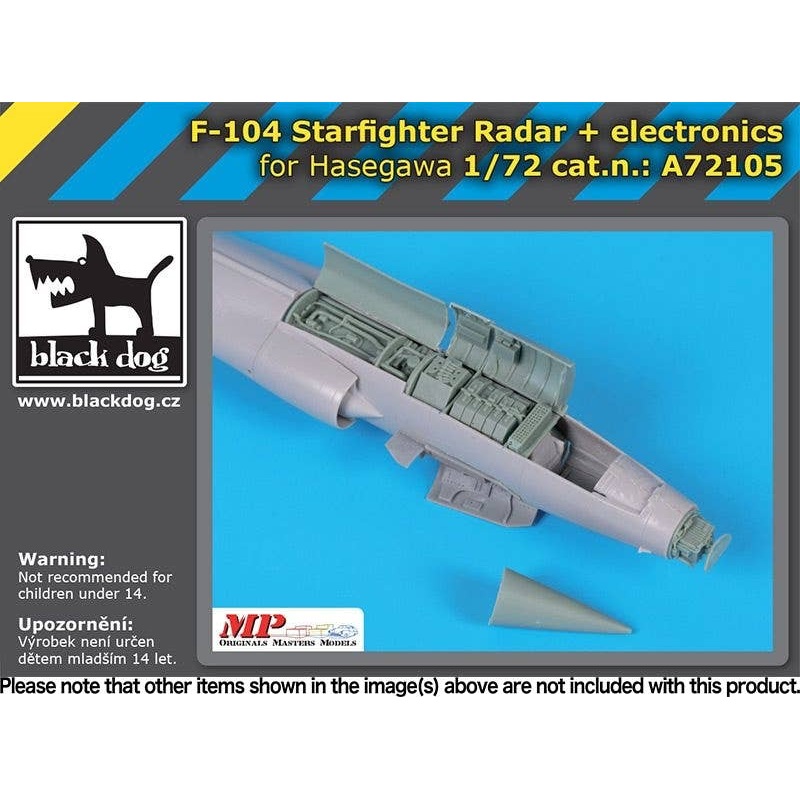 1/72 F-104 Starfighter radar + electronics