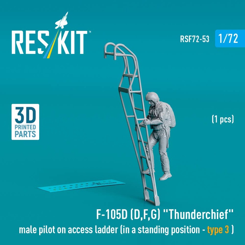 1/72 F-105 (D,F,G) Thunderchief male pilot on access ladder (in a standing position - type 3) (1 pcs)
