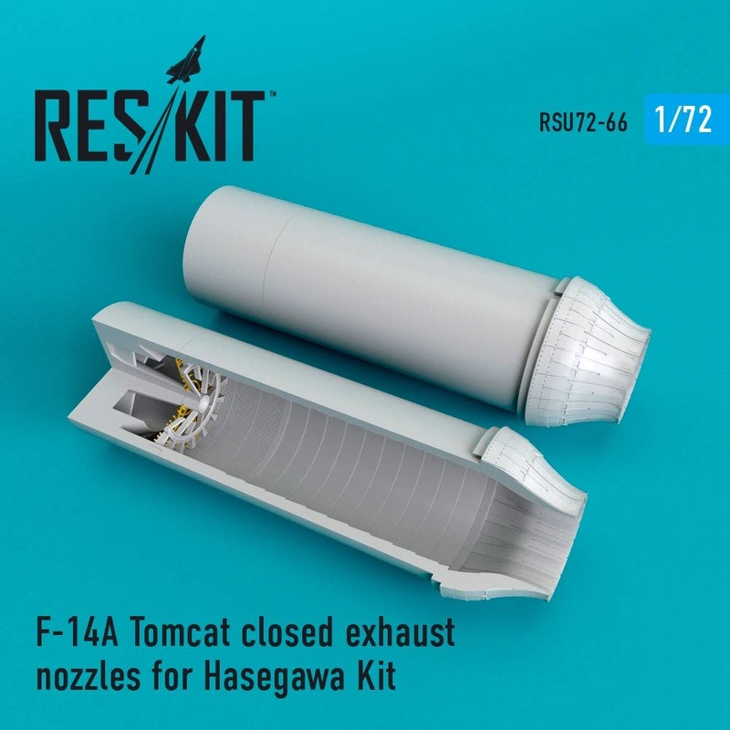 1/72 F-14A Tomcat Closed Exhaust Nozzles for Hasegawa Kit