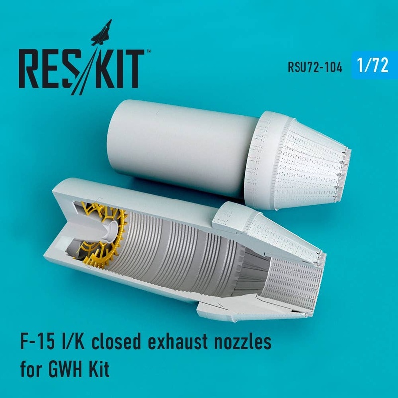 1/72 F-15 I/K Closed Exhaust Nozzles for GWH Kit